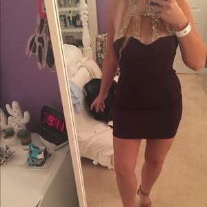 Deep Purple &Gold Open Back Dress🌹♠️